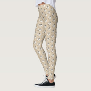 Legging Pintura Original de Cachorro Borzoi (Silver Brindl