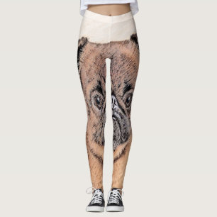 Legging Pintura Suave em Bruxelas Griffon Pintura Original