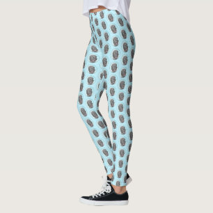 Legging Pintura Terrier russa negra - Cachorro original bo