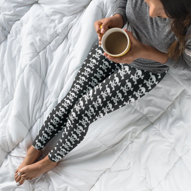 Legging Pirate Skull and Cross Bones Halloween (Criador carregado)