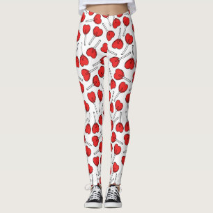 Legging Pirulitos Vermelhos, Pirulitos em Forma de Coração