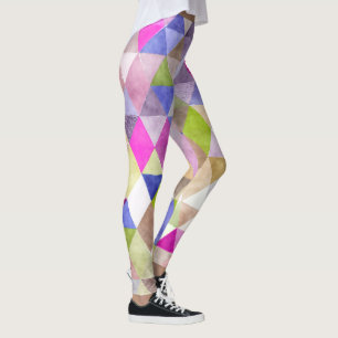 Legging PixDezines Boho Watercolor Geométrico/Triângulos