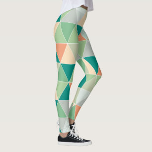 Legging PixDezines Geométrico/Triângulos/Cores de Neon