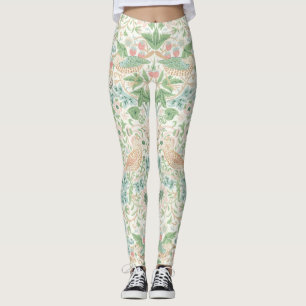 Legging PixDezines William Morris Strawberry Thief Mint