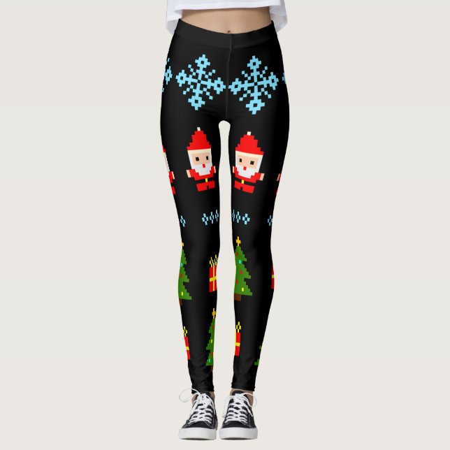 Legging Pixel Art Natal 2 (Frente)