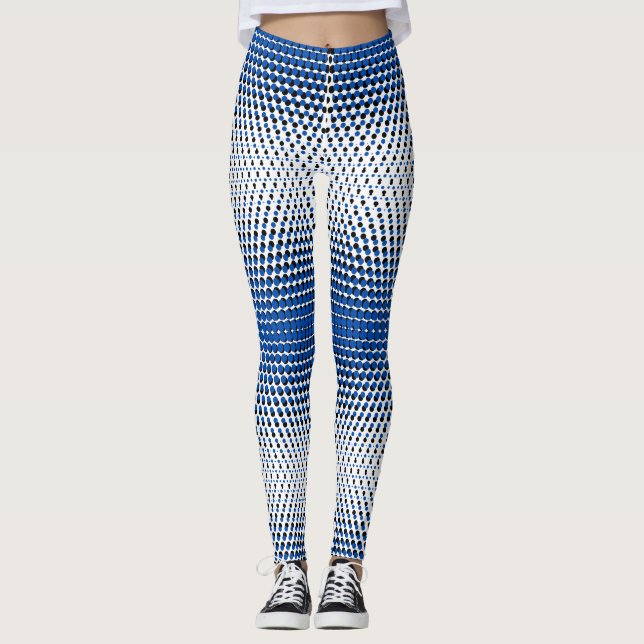 Legging Pixel Padrão 09.BBLK.w Branco BG (Frente)