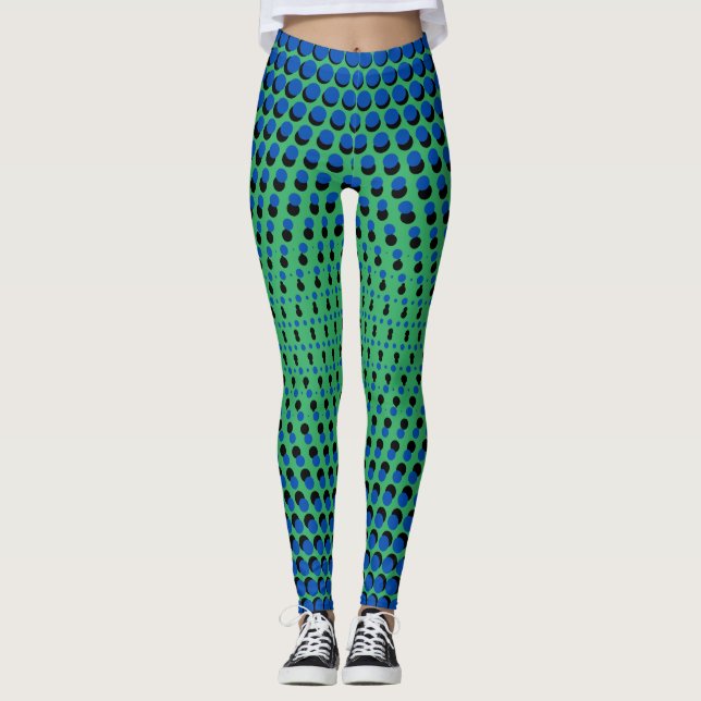 Legging Pixel Padrão 09.BBLK.w Verde BG (Frente)