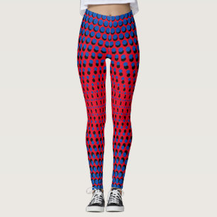 Legging Pixel Padrão 09.BBLK.w Vermelho BG