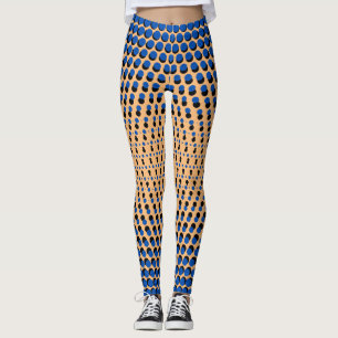 Legging Pixel Pattern 09.BBLK.w Orange BG