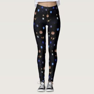 Legging Planetas e Yoga do Espaço Exterior Correndo e Exe
