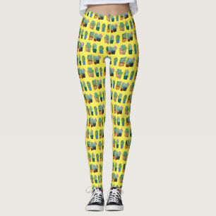 Legging Plantas De Cactus Associadas Thunder_Cove