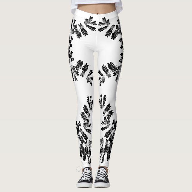 Legging Plantas em Silhouettes (Frente)