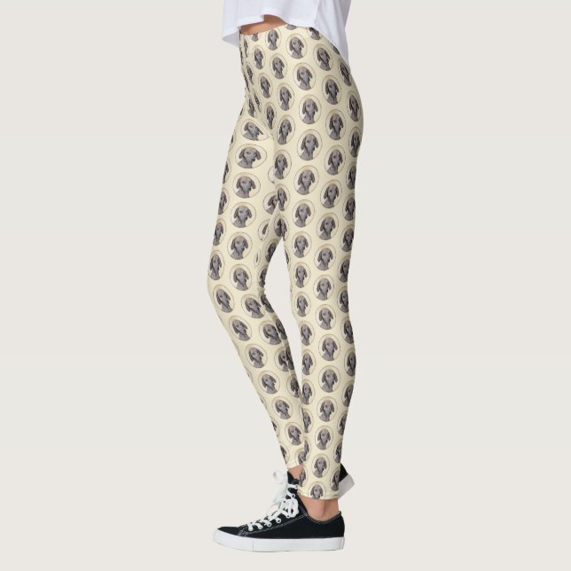 Legging Plott Painting - Arte de Cachorro Original (Esquerda)