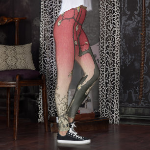 Legging Plum Estate Japonês Edo Woodblock Plum