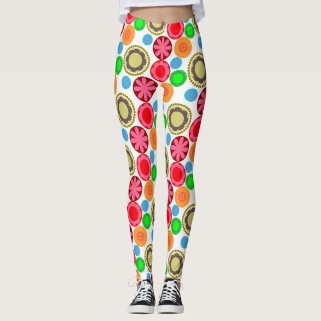 Legging Poder das Flores em Fileiras 002 (Frente)