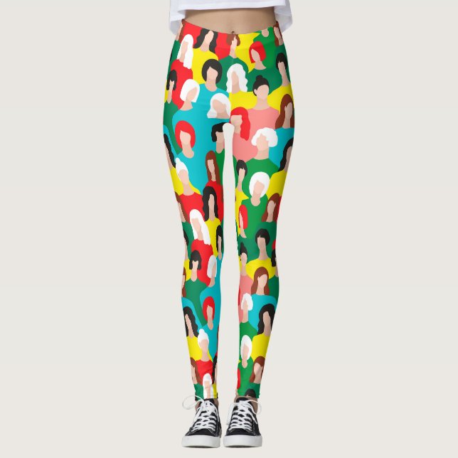 Legging Poder das raparigas (Frente)