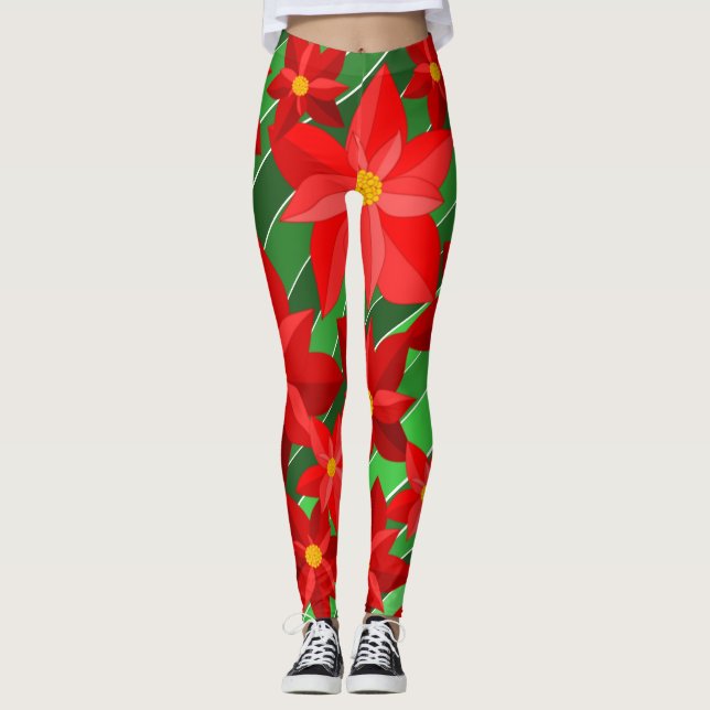 Legging Poinsettias (Frente)