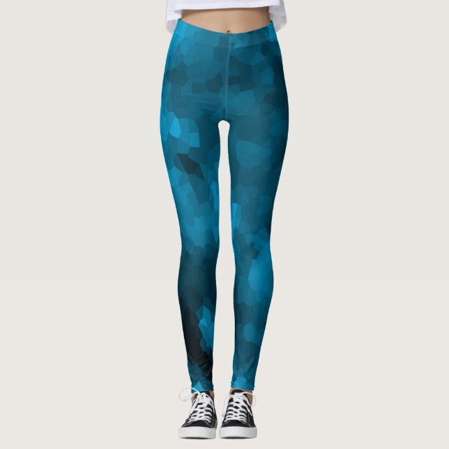 Legging Poligonal azul (Frente)