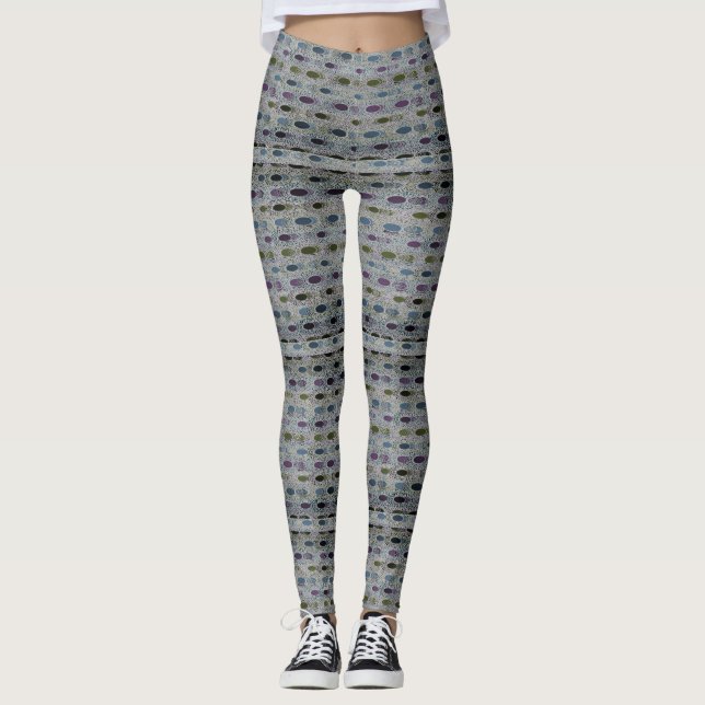 Legging Polkadots Oval Multicoloridos (Frente)
