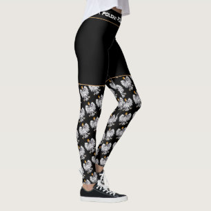Legging Polônia & Águia, bandeira polonesa, moda / afici