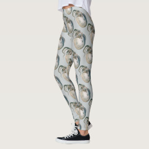 Legging Polvo Argonauta, Animais Marinhos Antigos