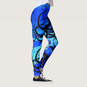 Legging Polvo azul da lagoa - caneleiras