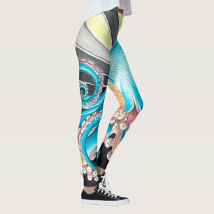 Legging Polvo Tentáculos Cracóvia Tinta Retroativa Crac