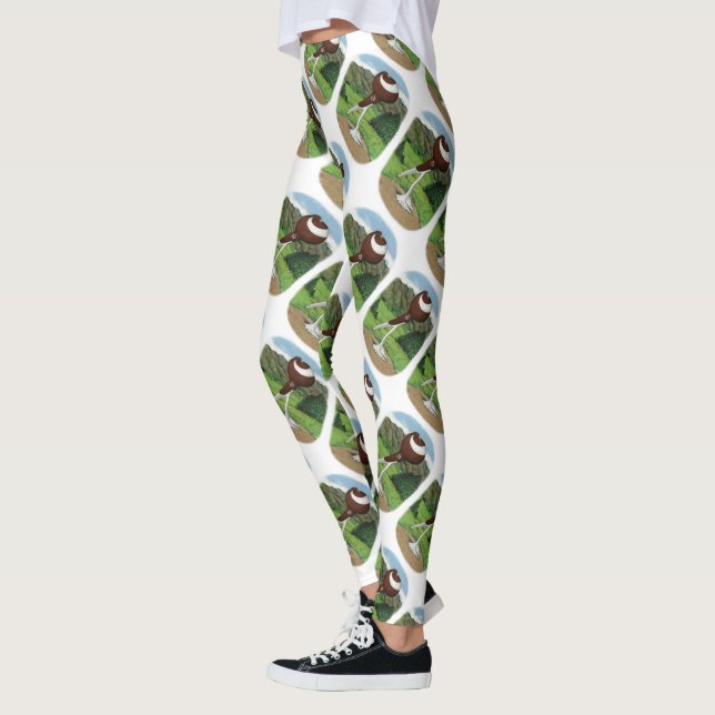 Legging Pombo-Pórtico Inglês Com Montanhas (Esquerda)