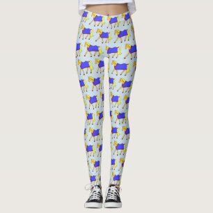 Legging Pônei bonito dos desenhos animados com a cobertur