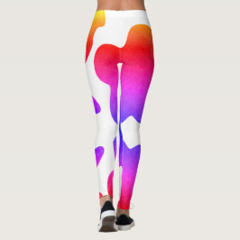 Legging Ponto de estilos design arco-íris multicolores
