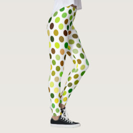Legging Pontos Amarelos e Verde