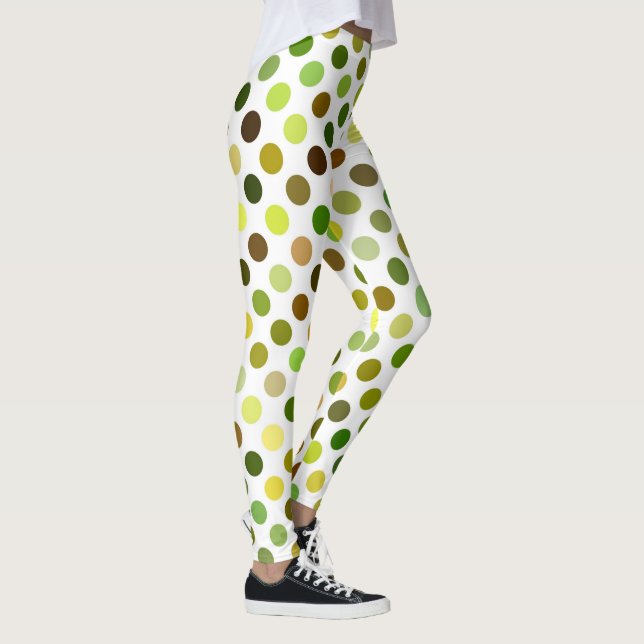 Legging Pontos Amarelos e Verde (Direita)