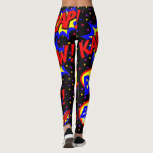 Legging Pontos coloridos das bolhas de voz personalizadas