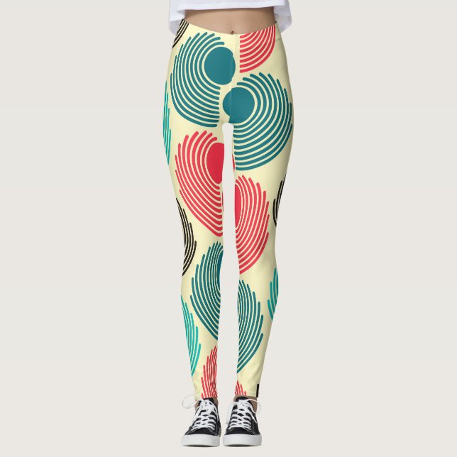 Legging Pontos coloridos: padrão uniforme de abstrato. (Frente)