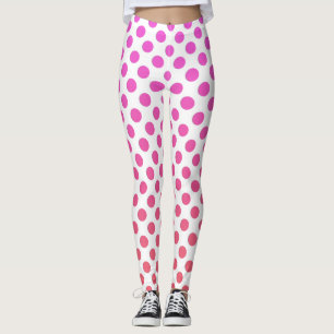 Legging Pontos cor-de-rosa fuchsia