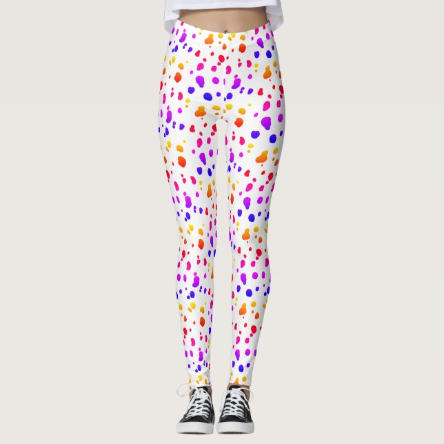 Legging Pontos Dalmáticos Arco-Íris (Frente)