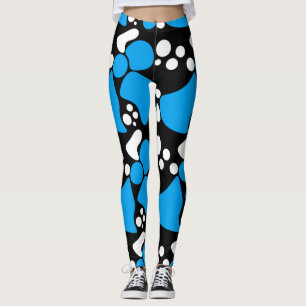 Legging Pontos de abstrato sem costura mancham círculos mo