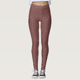 Legging Pontos de Bolinhas Bliss Mogno
