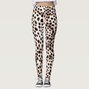 Legging Pontos de Dalmação Brancos do ouro: Peles De Anima