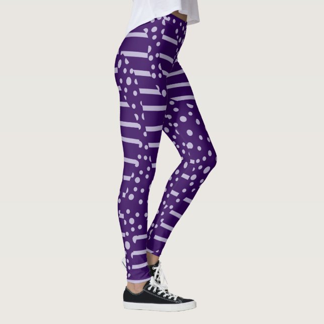 Legging Pontos e tiras 2 - Roxo (Direita)