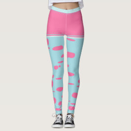 Legging pontos rosa