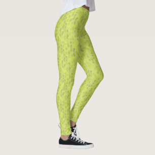 Legging Pontos verdes e amarelos de abacate