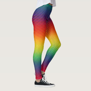 Legging Pop Art Dots Rainbow Bright Orgulho gay Colorido