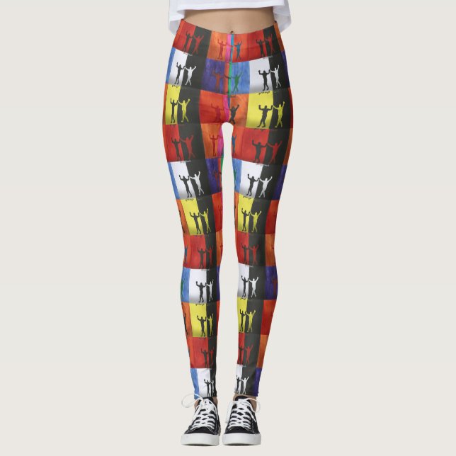 Legging Pop art nº1 de Yeshaya Dank - unidade & harmonia (Frente)