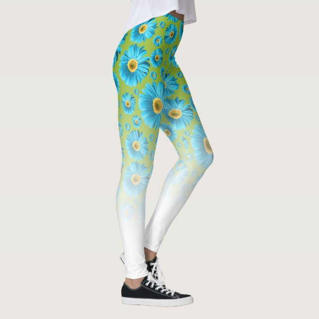 Legging Pop Daisy Azul Água (Direita)