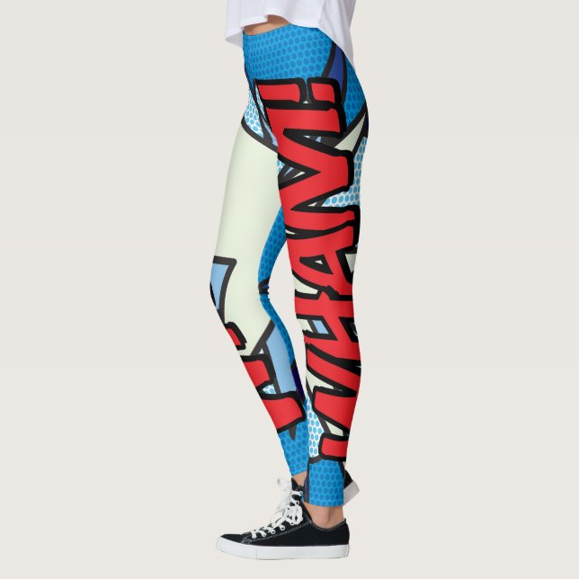 Legging Pop de Arte do Cosplay Comic Book (Esquerda)