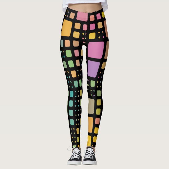 Legging Pop quadrados (Frente)