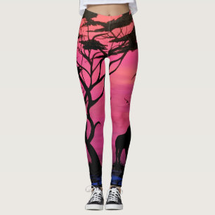 Legging "Por do sol africano "