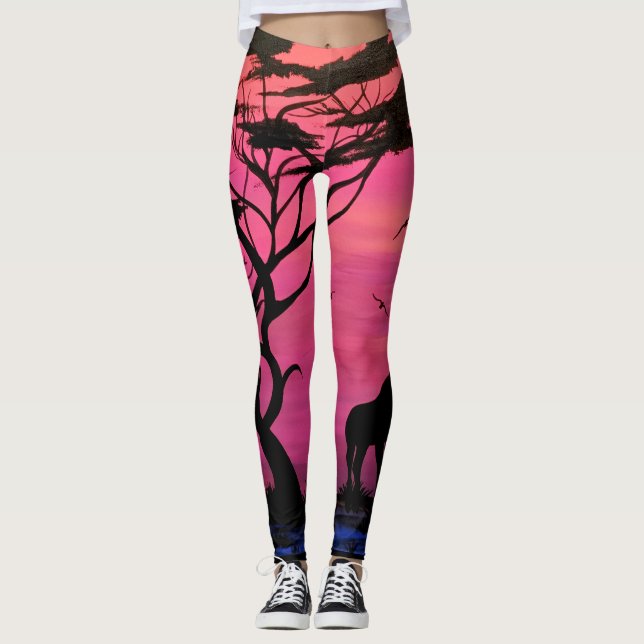 Legging "Por do sol africano " (Frente)