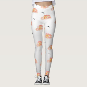 Legging Pôr do sol e gaivotas 